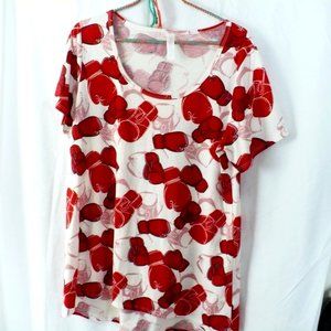 LuLaRoe Boxing Top Size L